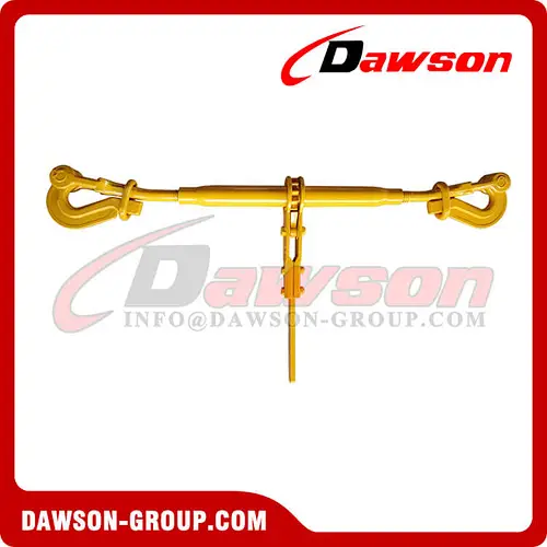 WLL 17000Lbs 1-3/8'' Forged Portable River Ratchet Load Binder, SteamBoat Ratchet Binder with Pelican Hooks Each End
