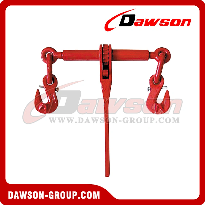 G80 Ratchet Binder With Safety Hooks to EN 12195-3, Grade 80 Ratchet Type Load Binder