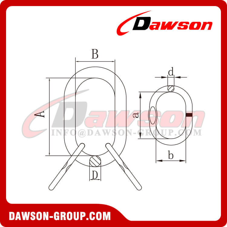 DS134 G80 Master Link Assembly for Wire Rope Slings - Dawson Group Ltd. - China Factory, Supplier