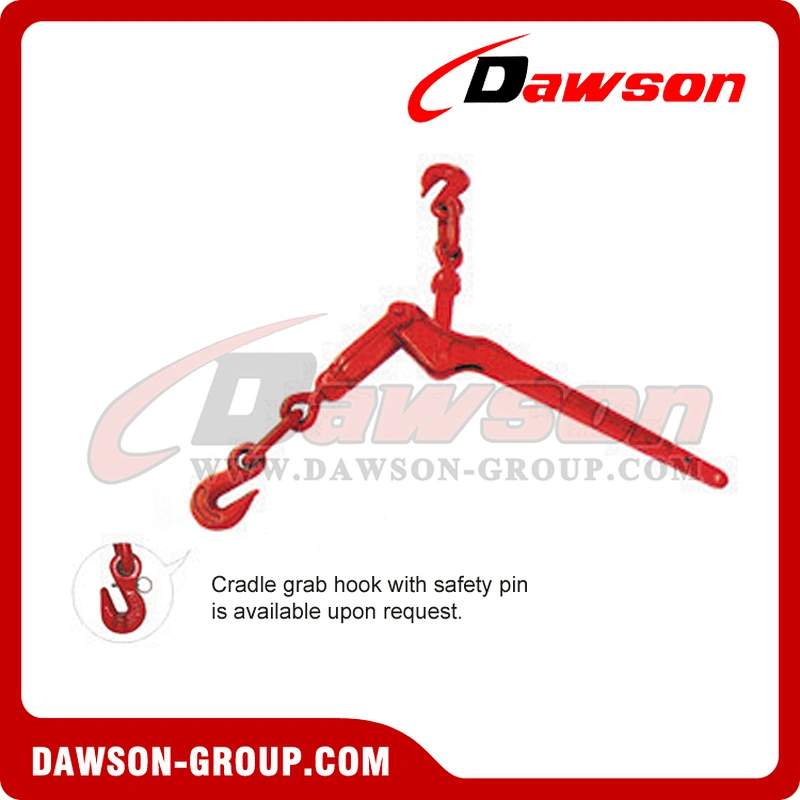 Lever Type Load Binder With Grab Hook, Forged Steel Lever Chain Binder