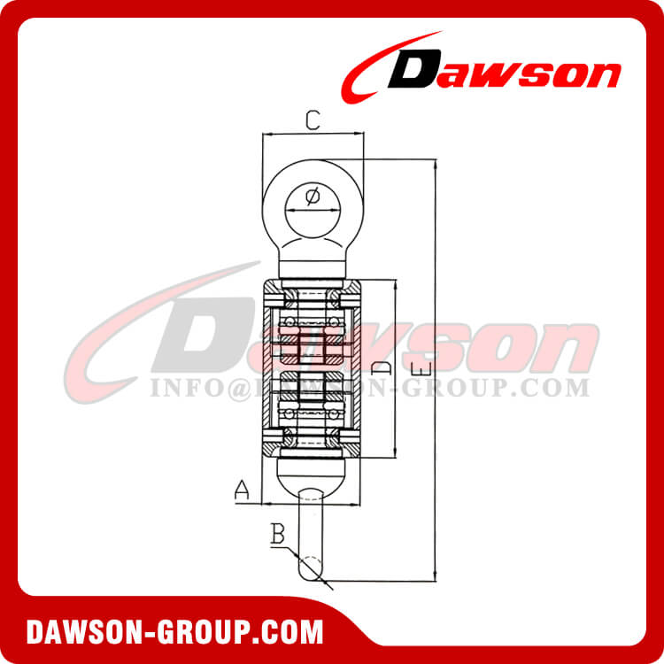 G80 Eye-Eye Type Swivel With Tapered Roller Thrust Bearing - Dawson Group Ltd. - China Manufacturer, Factory, Supplier