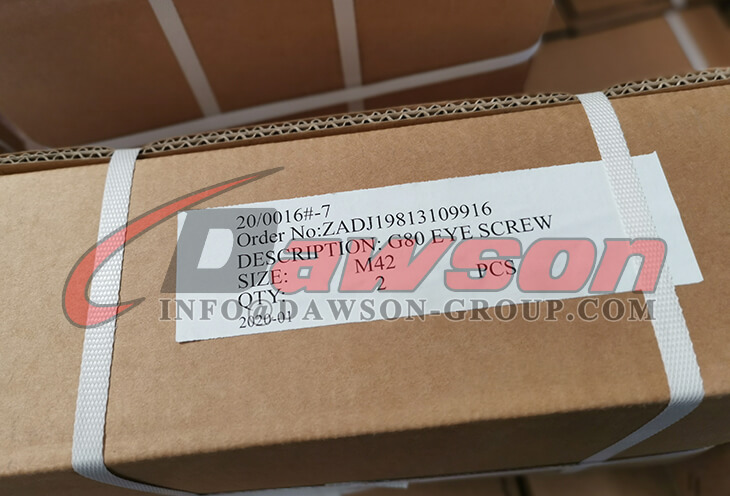 DS054 G80 Eye Screw for Lifting Point - Dawson Group Ltd. - Supplier, Factory