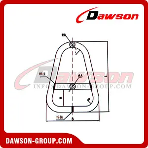 DS137 G80 Alloy Triangle Ring For Web Slin