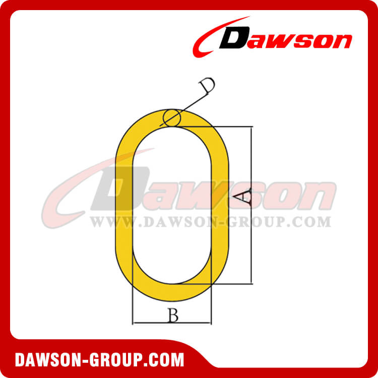 DS482 G80 Alloy Steel Master Link with Flat for Chain Slings Wire Rope Slings - Dawson Group Ltd. - China Manufacturer, Factory
