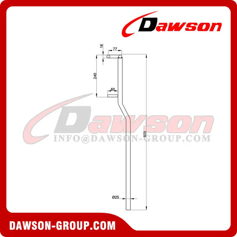 Forged Steel Tension Lever Extension Handle, Extension Handle for Lashing Chain