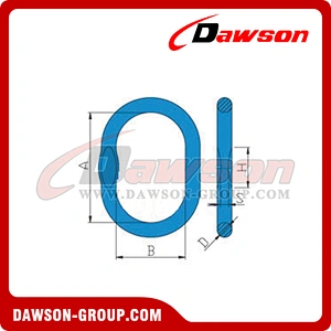 DS095 G80 Welded Master Link With Flat for Chain Lifting Slings  Wire Rope Lifting Slings