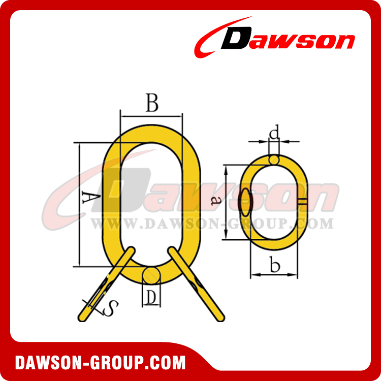 DS032 A-346 G80 European Type Master Link Assembly for Wire Roe Lifting Slings - Dawson Group Ltd. - China Manufacturer, Supplier