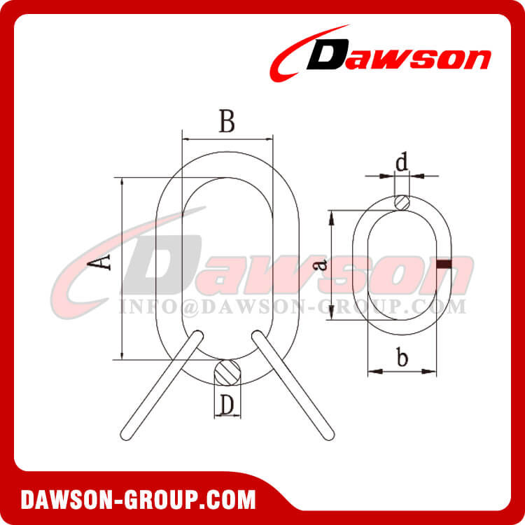 DS484 G80 Master Link Assembly for Crane Lifting Chain Slings - Dawson Group Ltd. - China Manufacturer, Factory