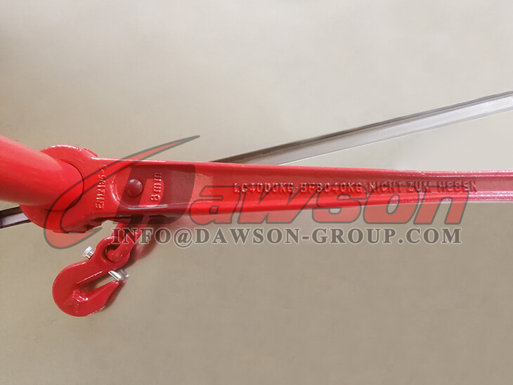 DS753 G80 Ratchet Binder with Safety Hooks to EN 12195-3, Grade 80 Ratchet Type Load Binder - Dawson Group Ltd. - China Factory, Supplier