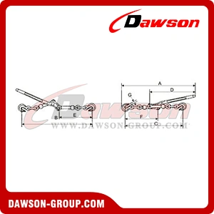 Lever Type Load Binder With Grab Hook, Forged Steel Lever Chain Binder