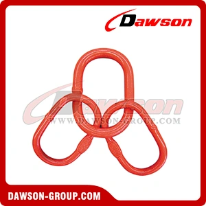 DS094 A347 G80 U.S. Type Super Alloy Steel Welded Master Link Assembly for Wire Rope Lifting Slings  Chain Sling