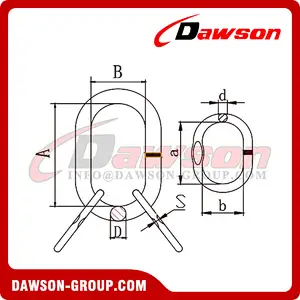DS497 G80 Master Link Assembly for Lifting Chain Slings