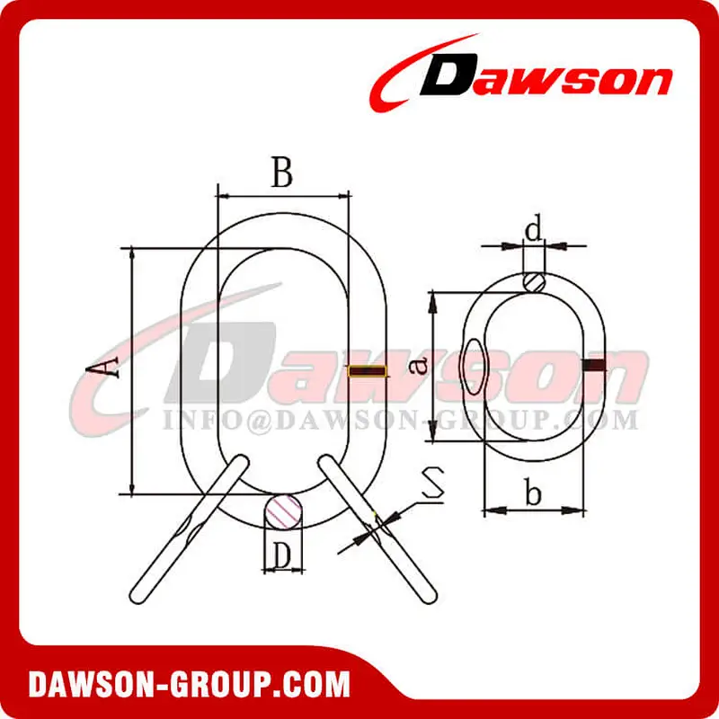 DS497 G80 Master Link Assembly for Lifting Chain Slings