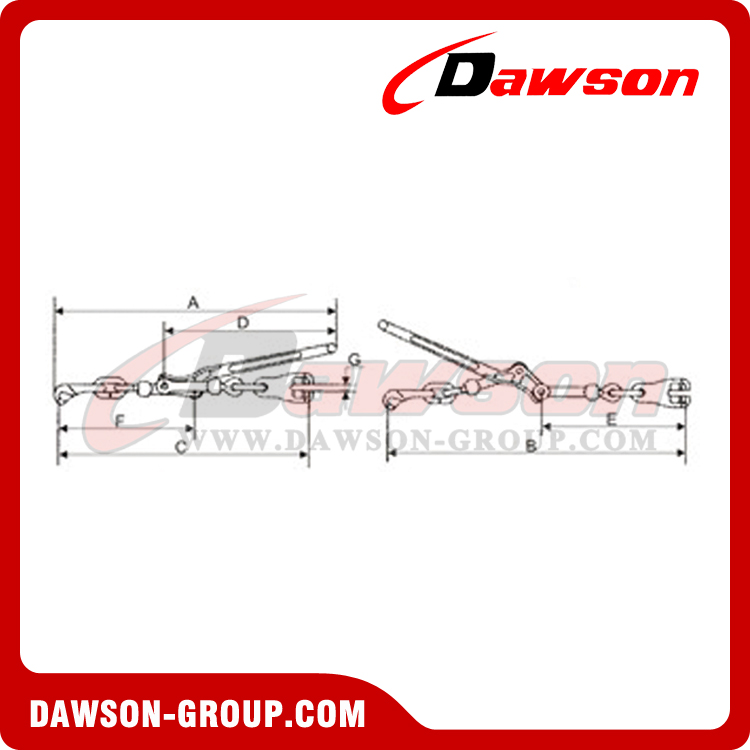 Lever Type Load Binder With Claw Hook, Forged Claw Load Binder - Dawson Group Ltd. - China Manufacturer, Supplier