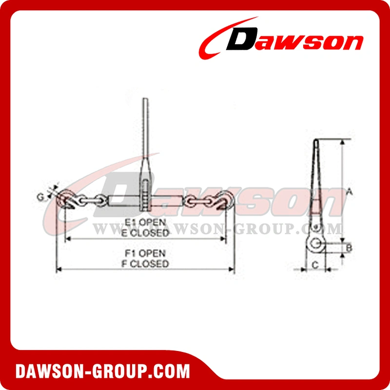 High Quality Drop Forged Ratchet Type Load Binder, Loadbinders