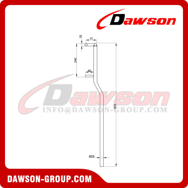 Forged Steel Tension Lever Extension Handle, Extension Handle for Lashing Chain - Dawson Group Ltd. - China Manufacturer, Factory