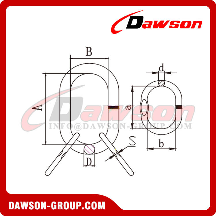 DS496 G80 Master Link Assembly for Chain Slings - Dawson Group Ltd. - China Manufacturer, Factory