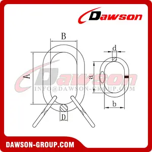 DS134 G80 Master Link Assembly for Wire Rope Slings
