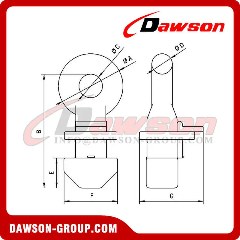 Container Lifting Lug for Top Lifting