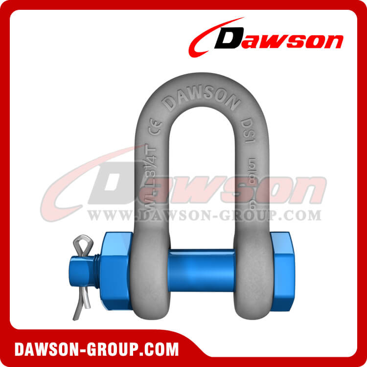 Dawson Brand Hot Dip Galvanized US Type Chain Shackle with Safety Pin, S6 Bolt Type Dee Shackle - Dawson Group Ltd. - China Manufacturer, Factory, Supplier