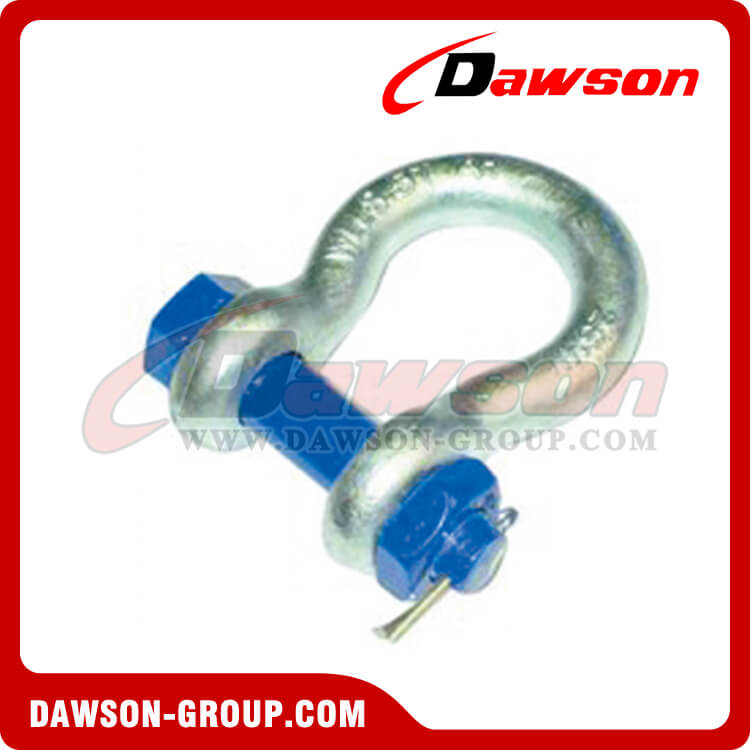 AS2741 Forged Alloy Grade S Bow Shackle With Safety Pins - Dawson Group Ltd. - China Manufacturer, Factory, Supplier
