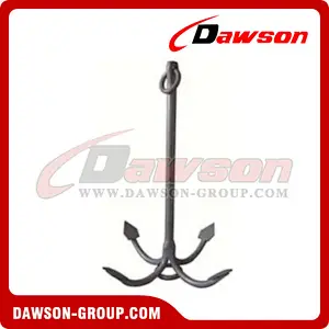 Hot Dipped Galvanized Fourth Flukes Anchor / H.D.G. Four Claws Anchor