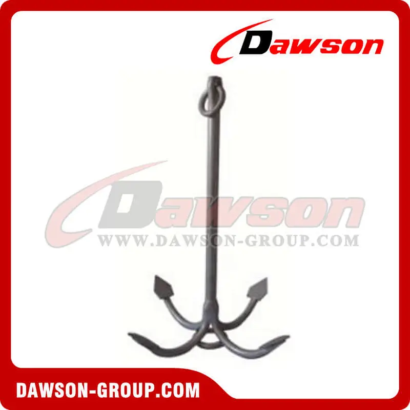 Hot Dipped Galvanized Fourth Flukes Anchor / H.D.G. Four Claws Anchor