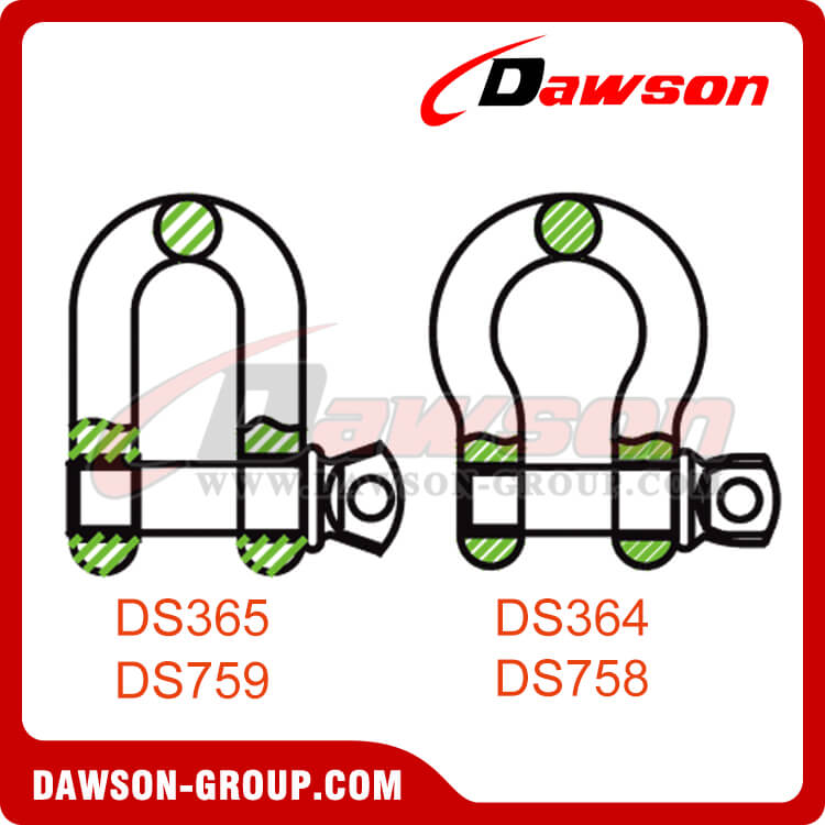 SCREW PIN SHACKLES - DAWSON GROUP LTD. - CHINA MANUFACTURER, SUPPLIER, FACTORY