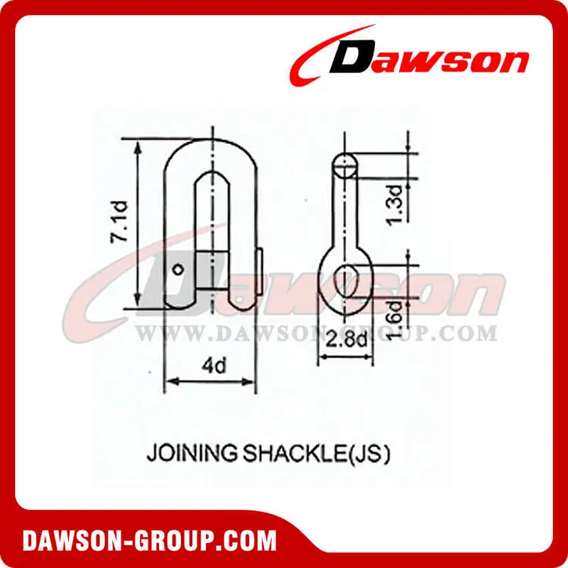 Connecting Link, Joining Shackle for Mooring Anchor Chain