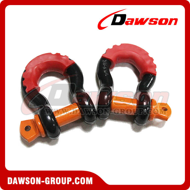 Dawson Drop Forged Bow Shackle with PU Protection for Towing & Recovery Strap, S6 Screw Pin Anchor Shackles - Dawson Group Ltd. - China Manufacturer, Factory, Supplier
