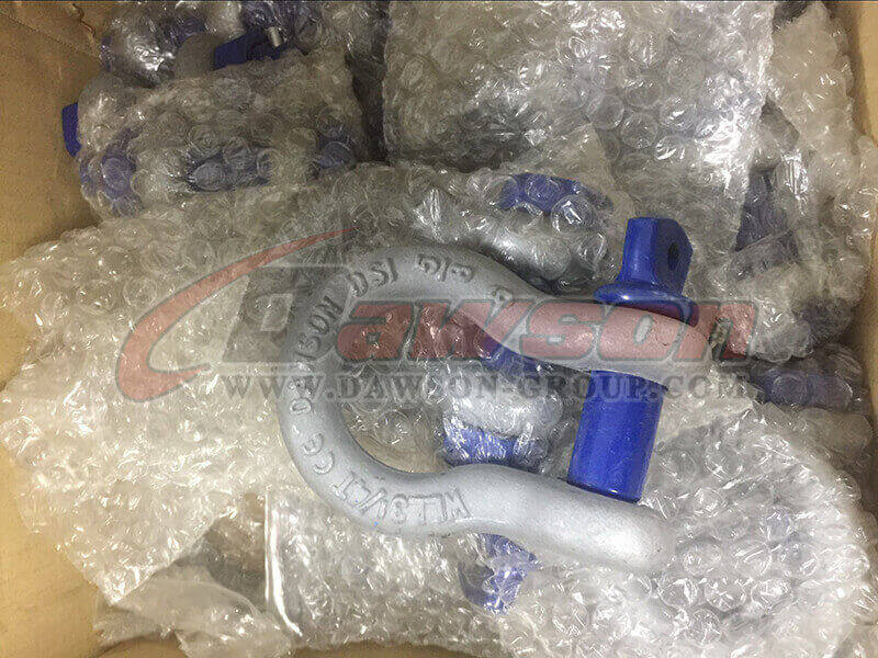 Package of US Type Forged Alloy Screw Pin Anchor Shackle, High Strength S6 Bow Shackle - Dawson Group Ltd. - Factory, Supplier