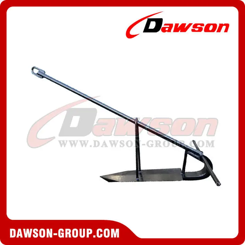Black Bituminous Paint Carbon Steel Single Fluke Anchor