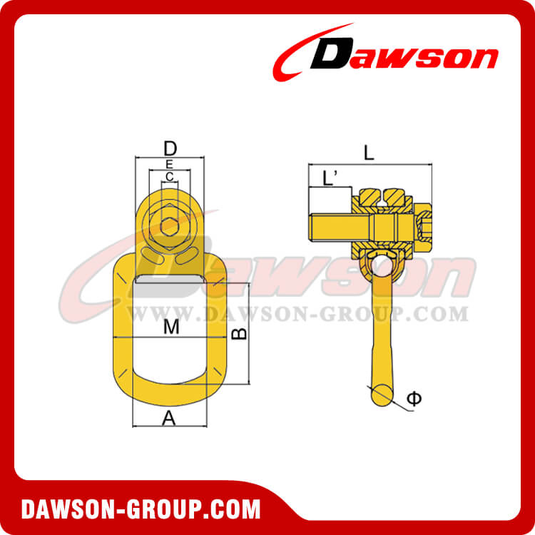 G80 Pivoting Lifting screw - Dawson Group Ltd. - China Manufacturer, Factory, Supplier