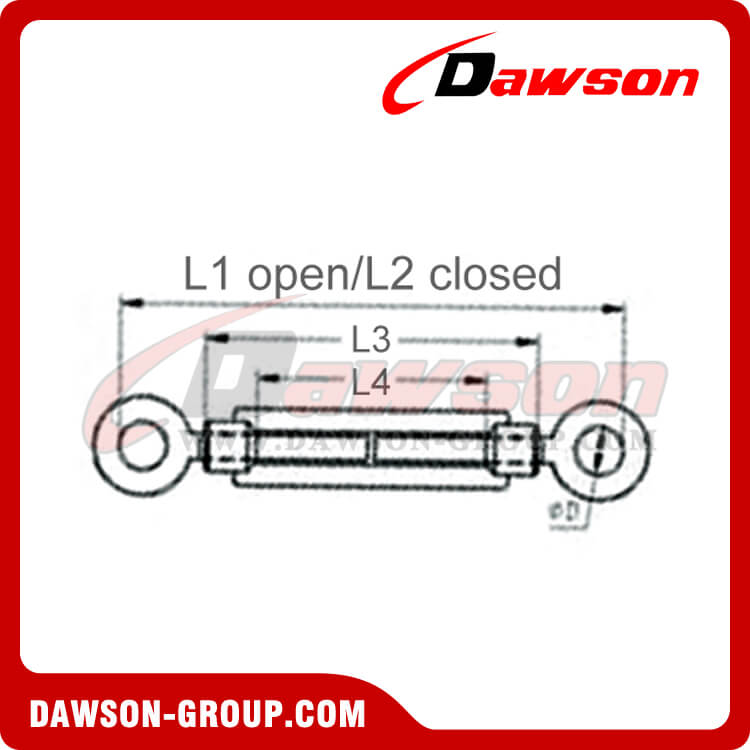 DIN 1480 Eye & Eye Turnbuckle - Dawson Group Ltd. - China Manufacturer, Factory
