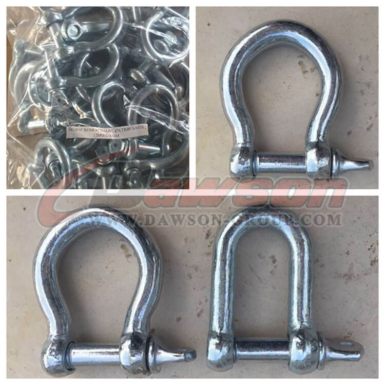 European Type Commercial Galv. Bow Shackle, Screw Pin Anchor Shackle - Dawson Group Ltd. - China Manufacturer