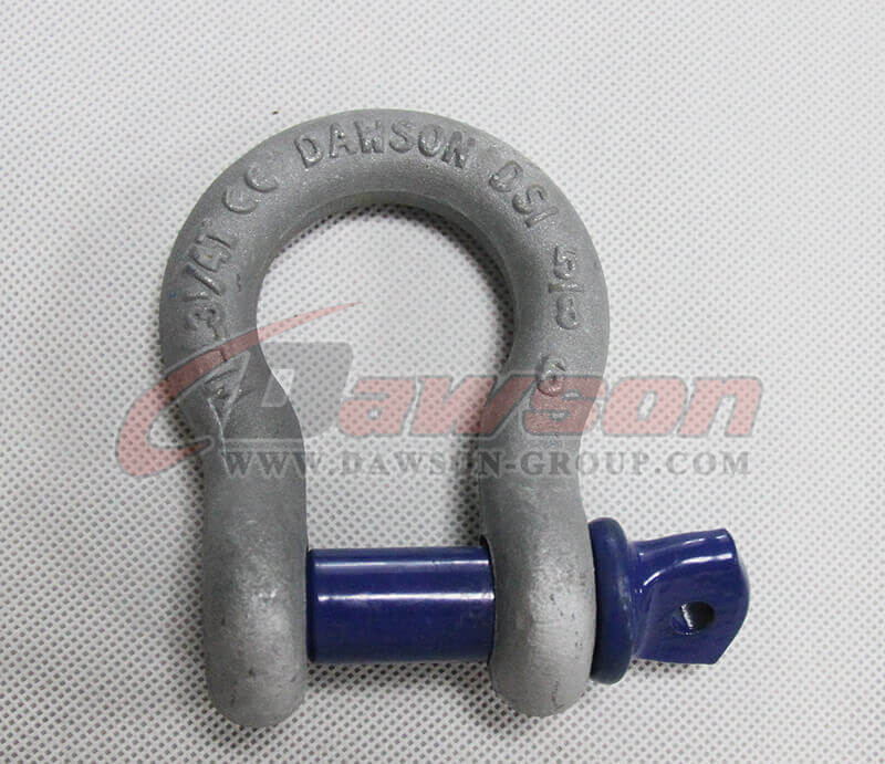 Dawson Brand Hot Dip Galvanized US Type Bow Shackle with Screw Pin, S6 High Strength Screw Pin Anchor Shackle - Dawson Group Ltd. - Manufacturer, Factory, China