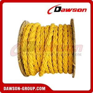 8 Strands Yellow Polypropylene Rope