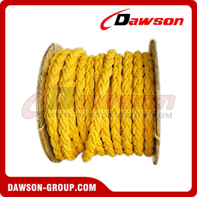 8 Strands Yellow Polypropylene Rope