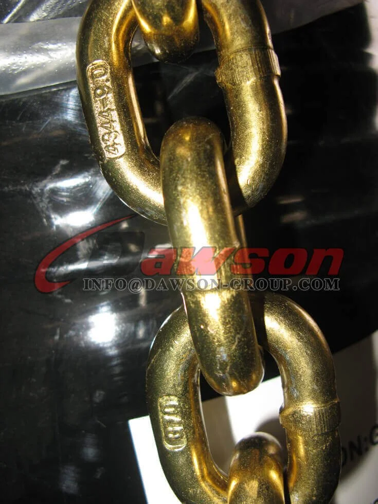 Australian Standard 8mm x 9m Grade 70 Chain Assembly With Cradle Grab Hook Each End - Dawson Group Ltd. - Manufacturer, Factory, Supplier