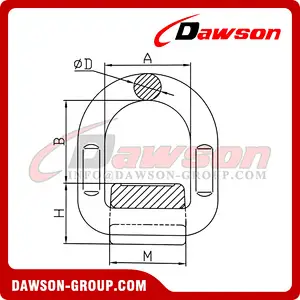 G80 Lifting Points, Drop Forged D Ring