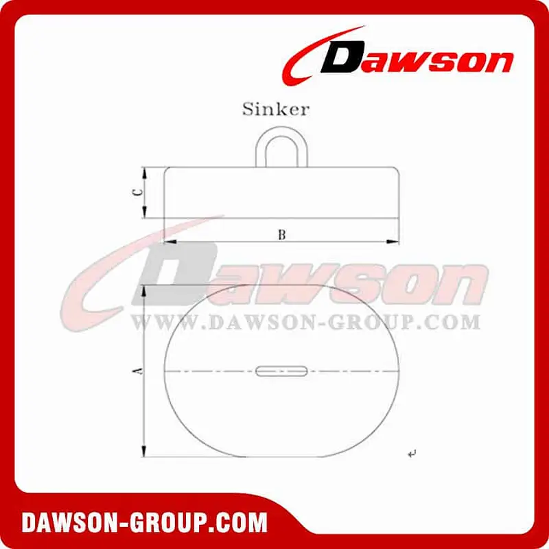 Oval Cast Steel Mooring Sinkers for Offshore Platform