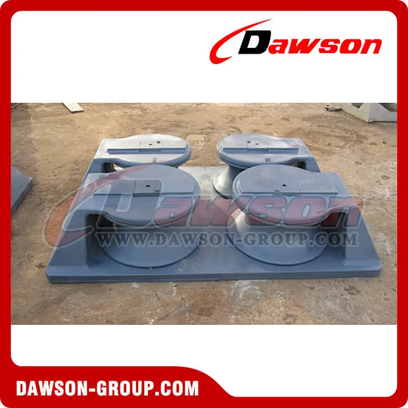 Double cast roller chock