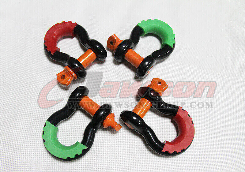 Dawson Drop Forged Bow Shackle with PU Protection for Towing & Recovery Strap - Dawson Group Ltd. - Supplier,Factory