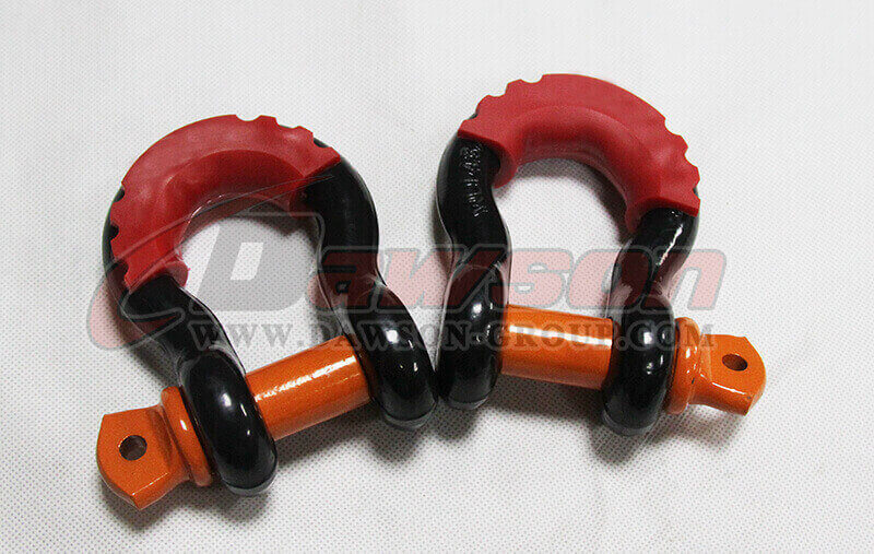 Dawson Drop Forged Bow Shackle with PU Protection for Towing & Recovery Strap - Dawson Group Ltd. - Manufacturer, Factory