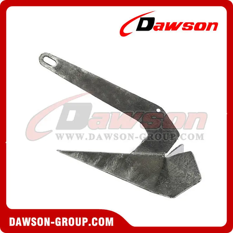 Light Duty H.D.G. Fixed Head Plough Anchor / Hot Dip Galvanized Delta Anchor