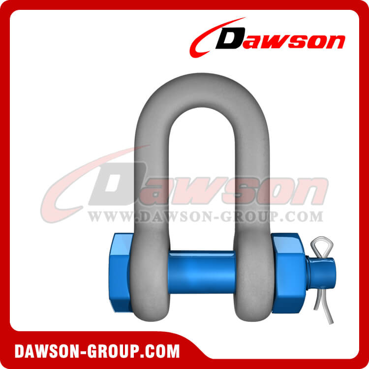 Dawson Brand Hot Dip Galvanized US Type Chain Shackle with Safety Pin, S6 Bolt Type Dee Shackle - Dawson Group Ltd. - China Manufacturer, Factory