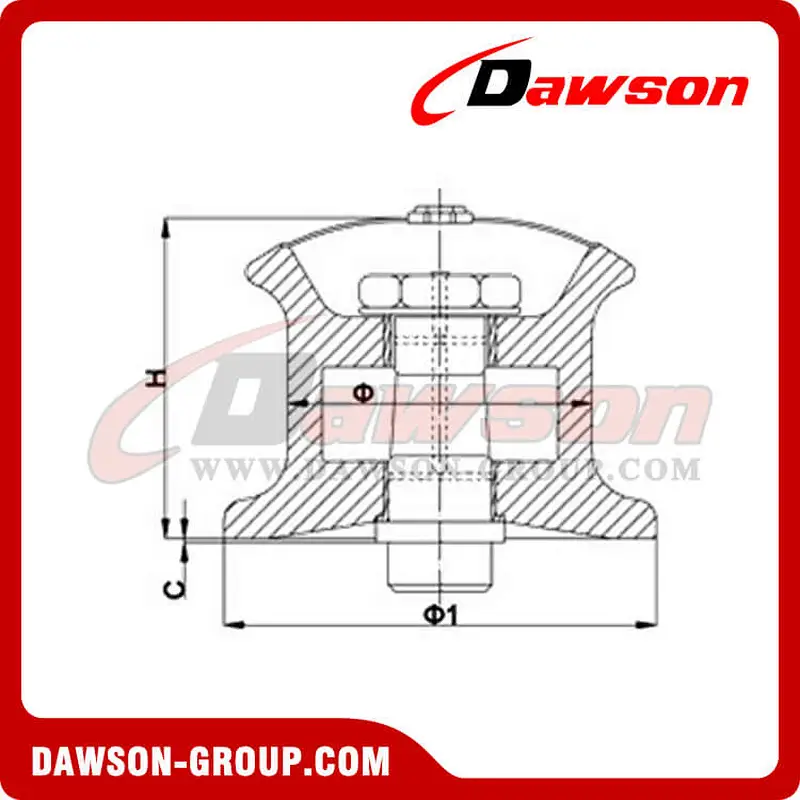JIS F 2014-1987 Fairlead Roller
