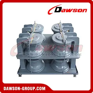 Marine cast roller chock