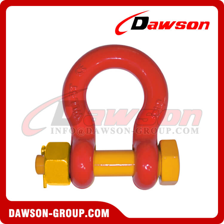 DS756 G8 Bolt Type Alloy Bow Shackle, Anchor Shackle with Safety Pin - Dawson Group Ltd. - China Manufacturer, Factory, Supplier