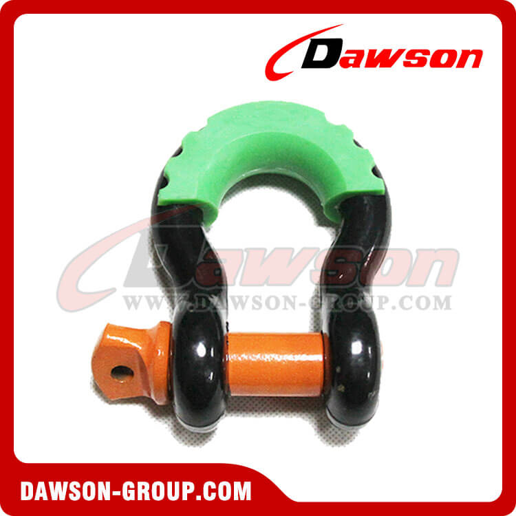 Dawson Drop Forged Bow Shackle with PU Protection for Towing & Recovery Strap, S6 Screw Pin Anchor Shackles - Dawson Group Ltd. - China Manufacturer, Factory